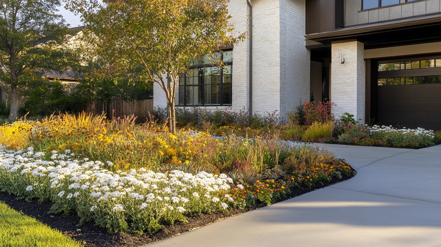 Matching front yard Flower Bed